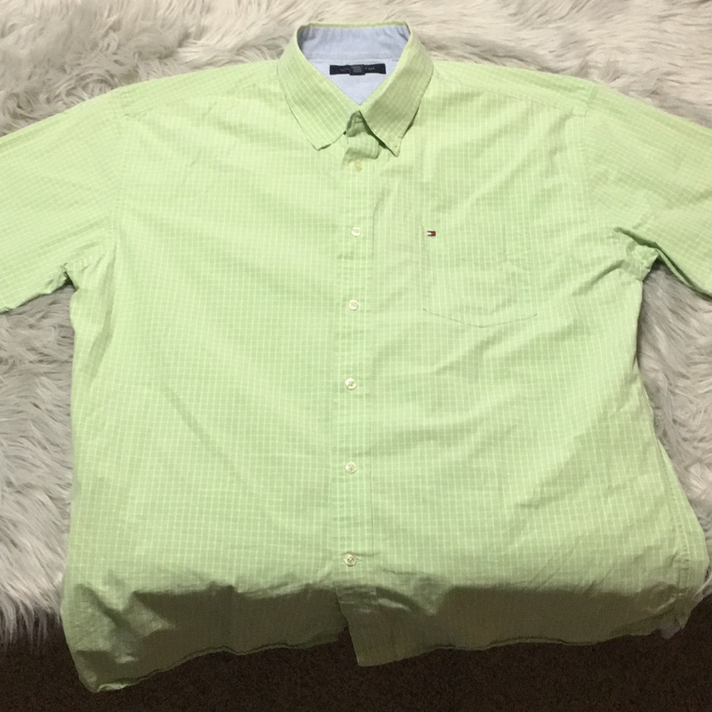 Tommy Hilfiger button down. The original Untuck-it